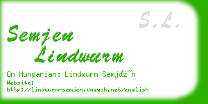semjen lindwurm business card